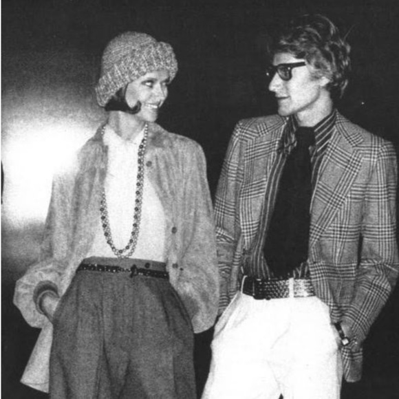 Yves Saint Laurent Knit Hat Multicolor Thick Braid Wool Cap Vintage 1970s Rare - Picture 5 of 15